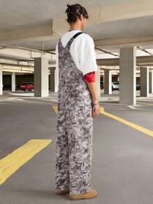 Manfinity VCAY Mono sin mangas con bolsillos y estampado digital para hombres
