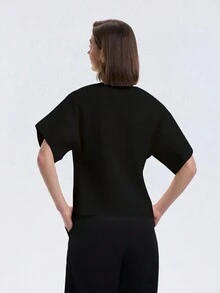 女士休闲纯色前扣开衫，秋季