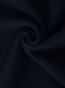 RueChic Áo hoodie có mũ trùm đầu có khóa kéo họa tiết tiếng Anh thường ngày dành cho nam - Màu xanh hải quân - Xem 4