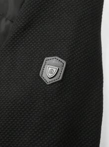 Manfinity Homme Cappotto imbottito casual con collo alto, chiusura lampo e maniche lunghe per uomo, adatto per l'inverno