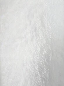 Tween Girl 休闲百搭白色长袖保暖衬里衬衫，适合秋冬季 - 白色 - 查看 6