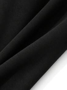 Dazy Plus Stretchy Slim Fit Pocket Decor Flare Pants, Casual, Versatile For All Seasons - Black - View 8