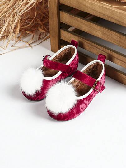 أحذية أطفال كلاسيكية تناسب الخريف/الشتاء، مقاومة للانزلاق ذات قاعدة ناعمة وسطح ناعم وفتحة عميقة، مريحة للبنات