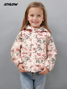 SHEIN 女童防水休闲户外夹克，适合跑步、骑自行车和户外运动 - 彩色 - 查看 8