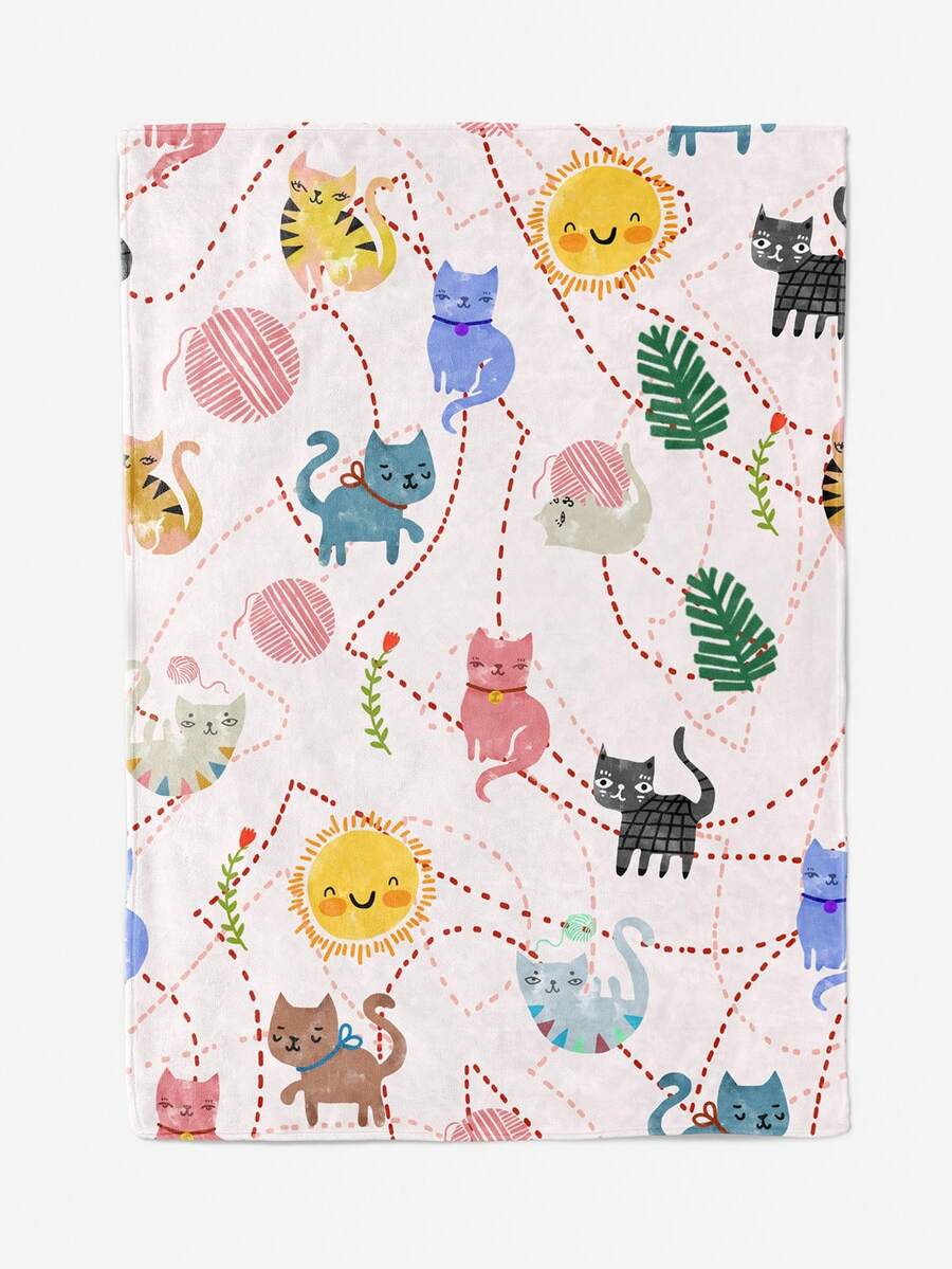 1pc Flannel Blanket, Soft Warm And Fluffy, No Shed, No Pilling, For All