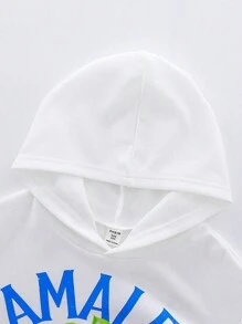 2 件套 Tween Girls 柠檬印花连帽卫衣和牛仔效果喇叭裤套装，秋冬 - 彩色 - 查看 7