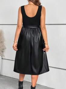 SHEIN VCAY Plus Size 2 In 1 Riemjurk, Resortkleding