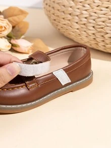 Giày múa ballet đế bằng công chúa Mary Jane dễ thương cho bé gái, giày khiêu vũ đế ngoài mềm mại thoải mái - màu nâu - Xem 5