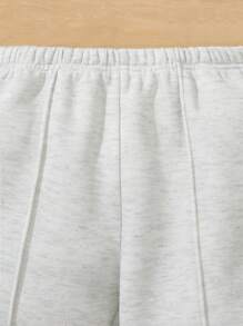 Set de 2 piezas Estilo escolar casual para niño pequeño Cómodo y de moda Conjunto de sudadera de forro polar y pantalones, talla grande abrigo acolchado - Esenciales: sudaderas con capucha, pantalones de chándal, sudaderas oversize, sudadera gris, conjuntos de sudaderas para niños pequeños, adecuado para diario, escuela, viajes, deportes en otoño/invierno