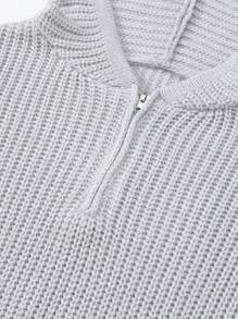 Teenager Mädchen reine Vorderseite Reißverschluss Langarm minimalistische Kapuzenjacke