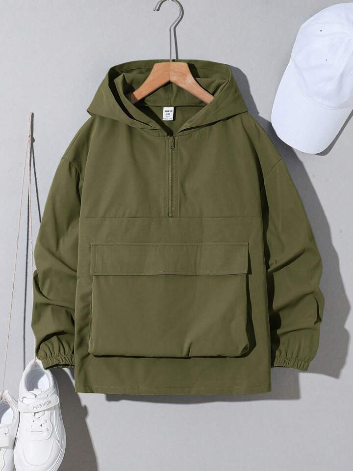 stein/OVERSIZED DIVIDE SLEEVE ANORAK