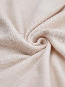 Chiquease Women High Neck Drop Shoulder Long Sleeve High Slit Loose Sweater, Autumn/Winter Knit Pullover Fall Outfit