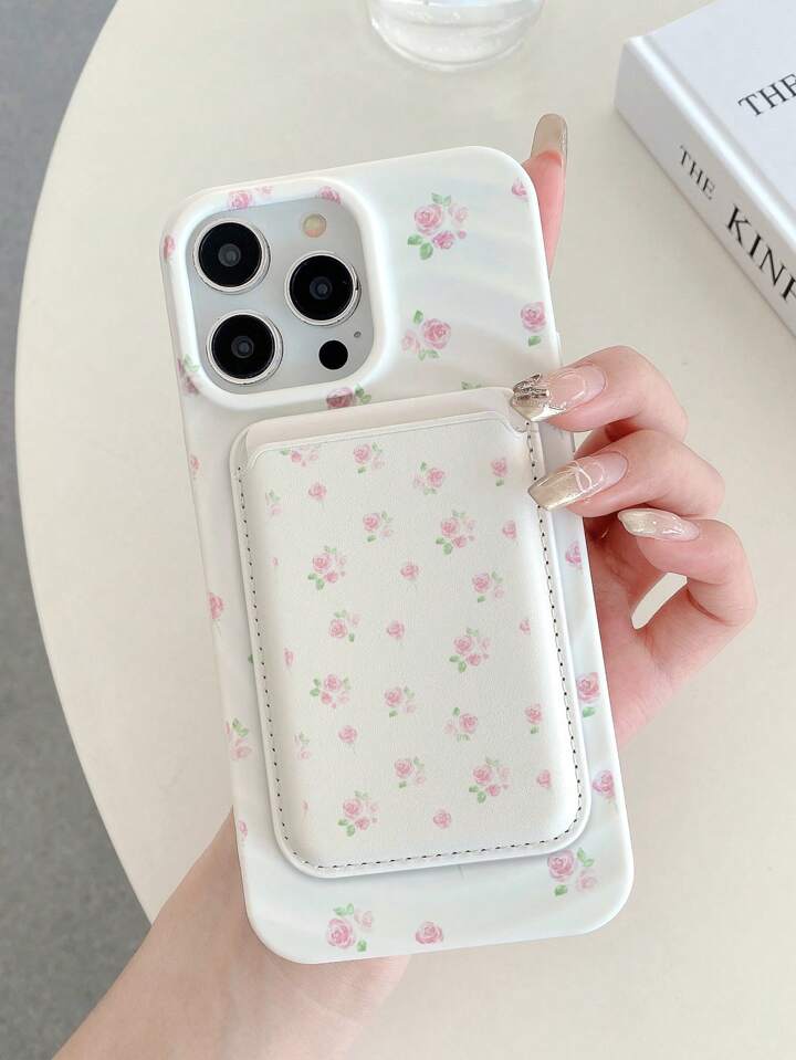 Our Kawaii Flower Print Magnetic Phone Case MagSafe Compatible - Main Image