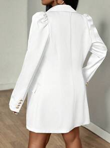 Calvaya Women's Bubble Long-Sleeve Blazer And Skirt Two-Piece Set