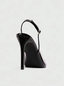 CUCCOO CHICEST 尖头细高跟鞋精致优雅迷人时尚女士高跟鞋 - 黑色 - 查看 6