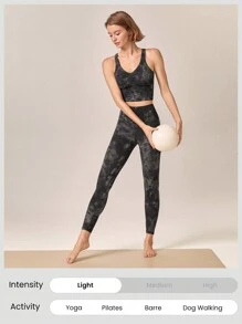 GLOWMODE FeatherFit™ Cropped Active Tank & High-Rise Leggings Set - Multicolor - View 7