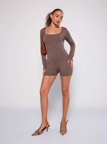 MUSERA Knit Long Sleeve Sweater Jumpsuit Thanksgiving Chic