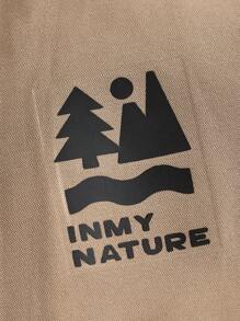 In My Nature Women Casual Front Zip Long Sleeve Hoodie With Pocket, Daily Wear - Khaki - View 4