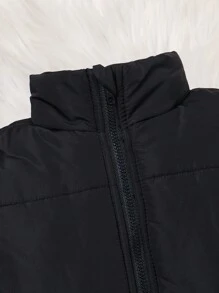 SHEIN 3 stuks/set jonge jongens dikke gebreide warme voering effen kleur ronde hals trui, thermisch gevoerde parka jas & casual broek, geschikt voor school, buiten, dagelijks dragen in de herfst & winter
