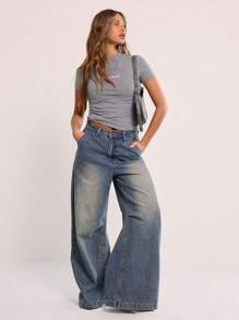 MUSERA Áo thun trẻ em in hình khẩu hiệu "Occupied" (Đã chiếm đóng) - Áo thun in hình chủ đề kỳ nghỉ xuân hè - ngày lễ - Màu Xám nhạt - Xem 5