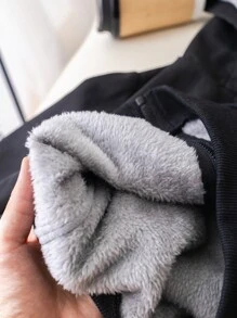 SHEIN 男婴休闲舒适多功能加厚保暖连帽外套，适合通勤、上学、居家、休闲、街头、聚会、幼儿园等场合。 - 彩色 - 查看 7