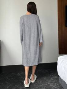 DAZY Casual Plush Surface Loose Fit House Dress For Autumn/Winter