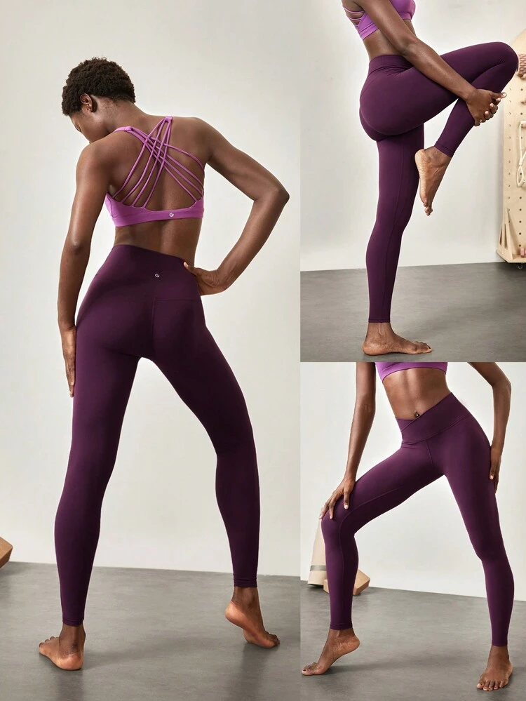 28" FeatherFit™ Crossover Leggings Gym  Spring Summer