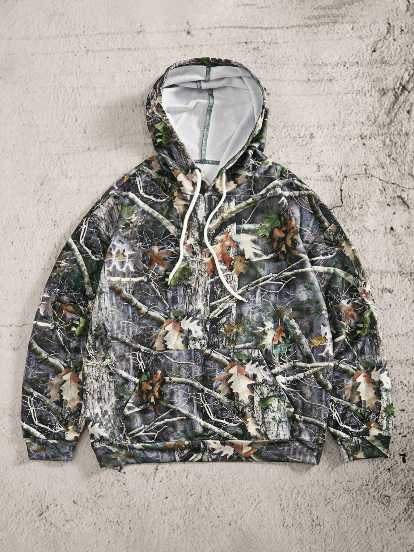 Manfinity Dauomo 1pc Men Full-Print Hooded Long Sleeve Sweatshirt, Casual For Everyday Wear