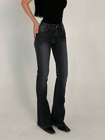 ג'ינס ג'ינס סטרץ' וינטג' במצוקה סקיני מתרחב לנשים