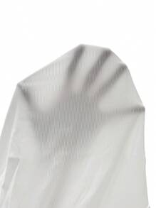 Breezaya Solid Color Slim Fit Muscle Tank Top With Round Neck - White - View 8