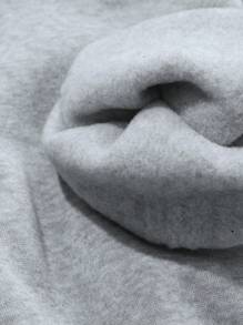 DAZY Kapuzenpullover in lässigem Thermofutter, einfarbig, locker geschnitten, Herbstkleidung