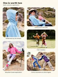 SHEIN Teen Boy Casual Zip-Up Hooded Jacket For Autumn