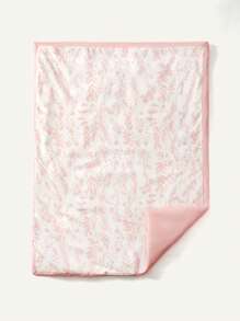 Children Plant Printed Color Block Bedding Set (Including Pillowcase), Suitable For Bedroom Use - Pink - View 5