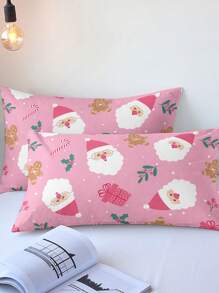 3pcs/Set Christmas Reindeer Christmas Tree Print Duvet Cover Set(1 Duvet Cover & 2 Pillowcase)Soft And Skin-Friendly Duvet Cover Bedding Set For Home, All Season Bed Sheets Set Christmas Gift - Multicolor - View 8