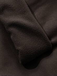 DAZY Simple & Loose Fit Minimal Printed Lounge Wear Set - Coffee Brown - View 10