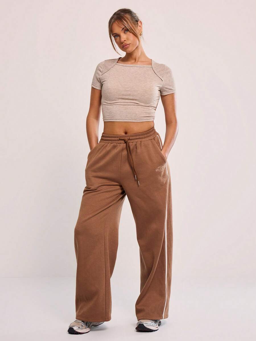 MUSERA Drawstring Wide Leg Sweatpants 90's Spring Summer Casual Cute