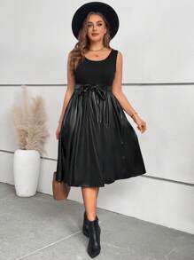 SHEIN VCAY Plus Size 2 In 1 Riemjurk, Resortkleding