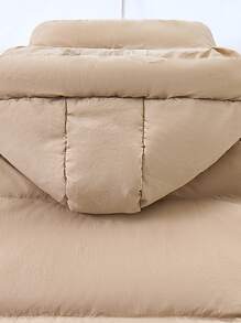 Chaqueta acolchada con capucha, resistente al viento y abrigada para niñas, adecuada para temperaturas de hasta -10°C, para invierno