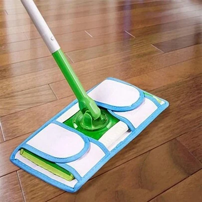 SHEIN 1pc Fit Flat Adhesive Mop Cloth Microfiber Mop Pad Mop Head Replace Mop Cloth Rotary Hands-Free Cleaning Christmas For Holiday Gift Giving