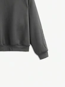 AKNOTIC Business Casual Men's Loose Fit Round Neck Casual Long Sleeve Pullover Sweatshirt, Suitable For Autumn/Winter