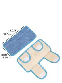 1pc Fit Flat Adhesive Mop Cloth Microfiber Mop Pad Mop Head Replace Mop Cloth Rotary Hands-Free Cleaning Christmas For Holiday Gift Giving