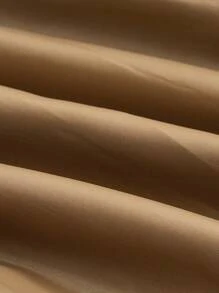 In My Nature Women Casual Front Zip Long Sleeve Hoodie With Pocket, Daily Wear - Khaki - View 10