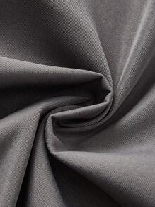 SHEIN LUNE Women's Long Gray Trench Coat For Fall/Winter - Dark Grey - View 5