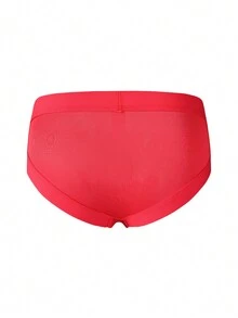 DrisQ DrisQ Men's Solid Color Lace Panel Sexy Briefs - Red - View 2