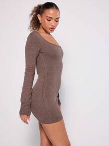 MUSERA Knit Long Sleeve Sweater Jumpsuit Thanksgiving Chic