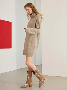 MOTF PREMIUM WOMEN'S FASHION CHUNKY HEEL EMBROIDERED ANKLE BOOTS - Brown - View 7