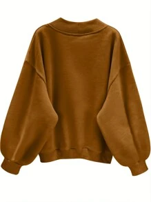 INAWLY Plus Size Letter Print V-Neck Casual Versatile Long Sleeve Sweatshirt Graduation,Back To School,Teacher Pullover Fall Winter Autumn