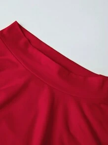 Zolique 2pcs/Set Women's Yellow T-Shirt And Color Block Wide Leg Pants, Summer Outfit Woman Two Pieces Setstwo Piece Pants Set - Multicolor - View 4