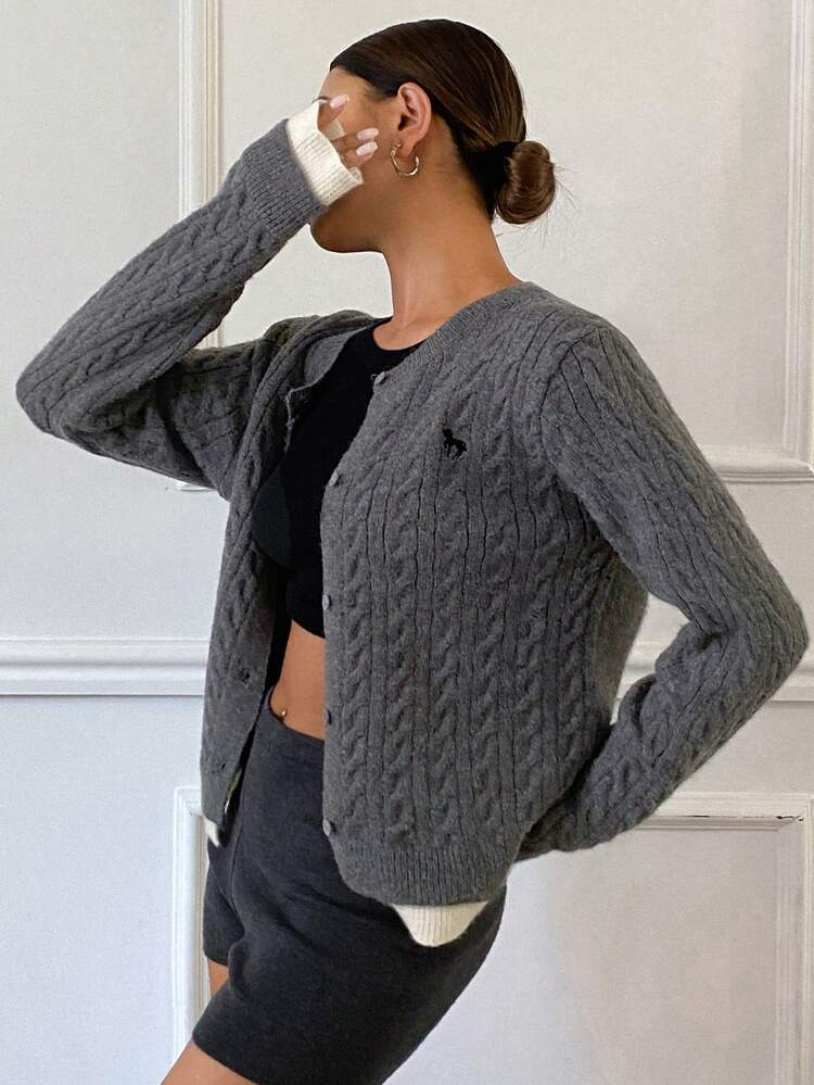 New Autumn Women Single Breasted Casual Knitted Cardigan