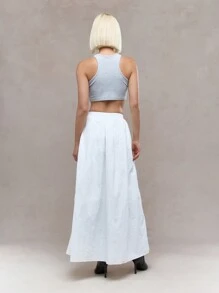 MISSGUIDED Parachute Fluffy Maxi Skirt - White - View 2